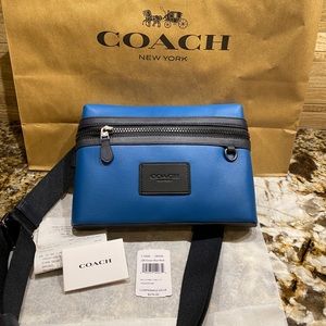 Coach Crossbody in Ocean Blue!  Stunning bag! NWT